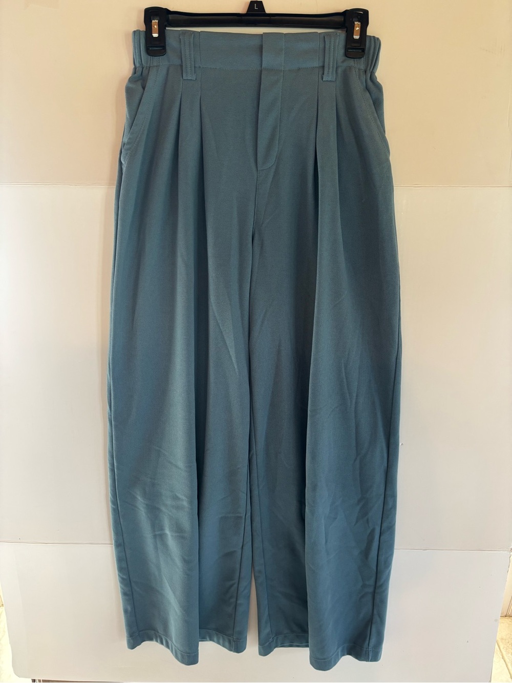 HALARA Wide-Leg High Rise Pants in Teal